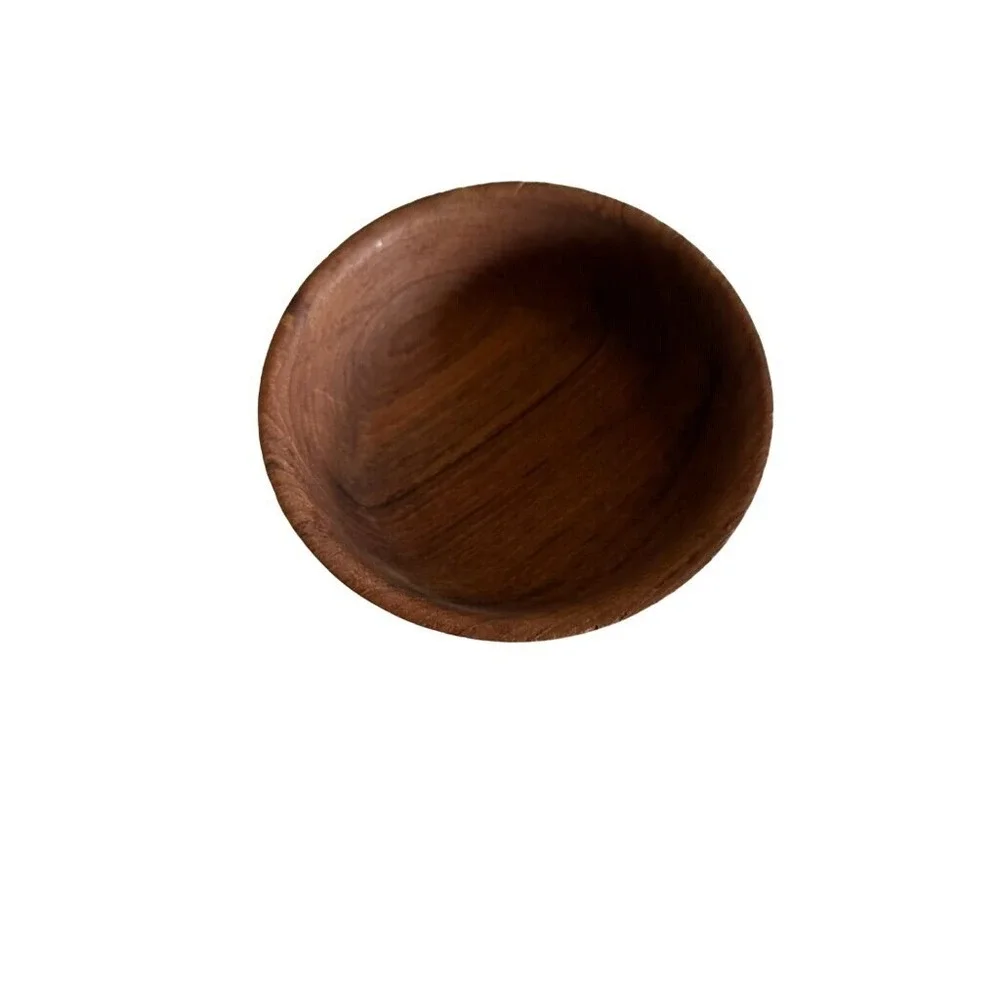 Handcrafted Burma Teak Wood Bowl 4